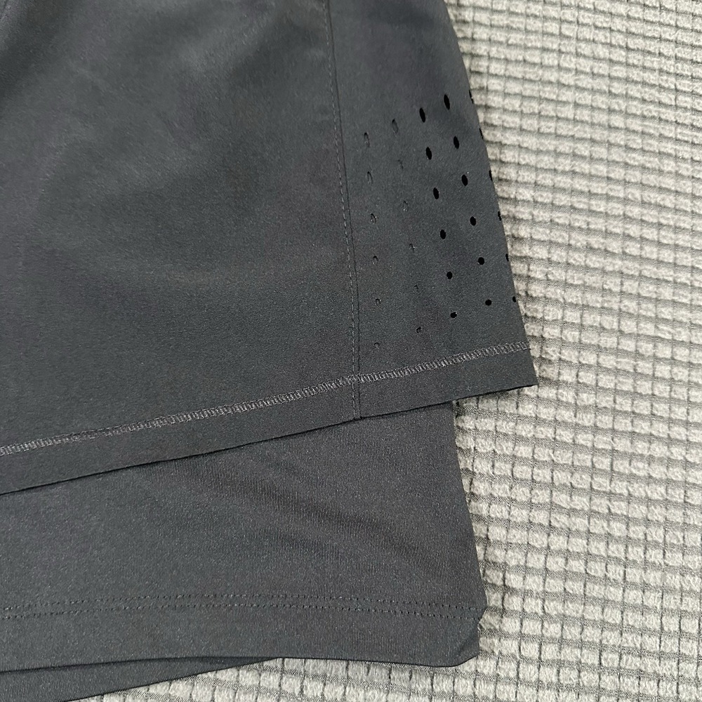 Spyder Active Black Running Training Shorts w/ Compression Liner Men's Large - Picture 3 of 6